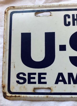 Chevrolet Dealer USA - 1 Metal License Plate See America First 2