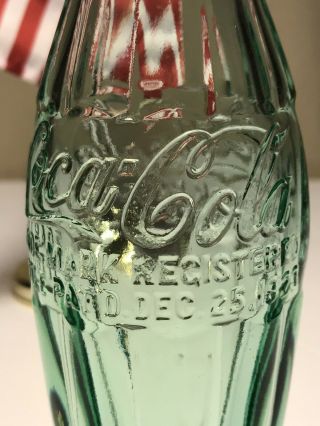 PAT ' D DEC.  25,  1923 Coca - Cola Hobbleskirt Coke Bottle - BATESVILLE,  ARK.  Arkansas 5