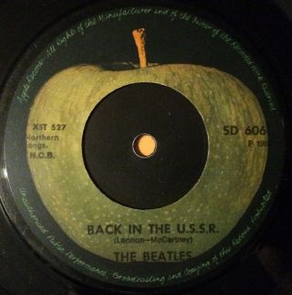 The Beatles Back In The U.  S.  S.  R.  Finland 1968 Apple Sd 606 7” Finnish Single