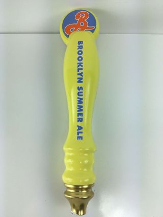 Brooklyn Brewery Summer Ale Tap Handle Man Cave Craft Beer Ceramic Yellow