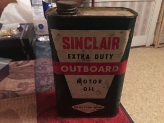 Vintage Sinclair Outboard Motor Oil Can