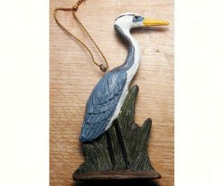 Polyresin Decorative Bird Ornament - Heron And Grass Ornament - Fwc146