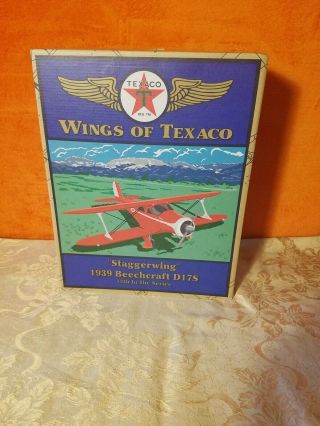 Wings Of Texaco Staggerwing 1939 Beechcraft D17s - 12th In Series Die - Cast Nib
