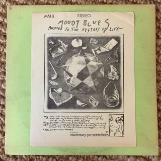 Moody Blues “answer To The Mystery Of Life” Rare Yellow Wax Tmoq Mammary 1970 Lp