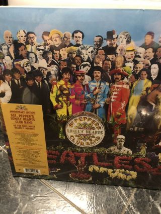 Beatles Sgt Peppers Lonely Hearts Club Band Vinyl Anniversary 2 Lp