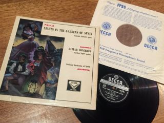 Sxl 2091 Falla: Nights In The Garden Of Spain - Argenta - Uk Wb/g B/b Ed1 Nm - 1959
