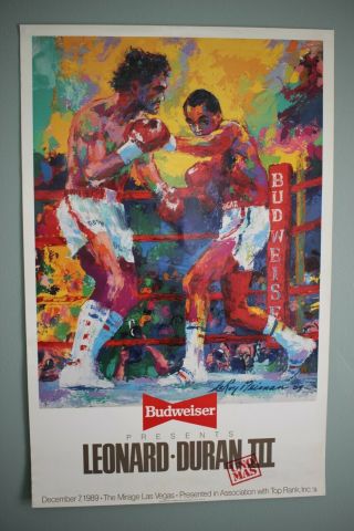 Budweiser Beer Posters (4 Posters) - Leonard Vs.  Duran,  King Kong,  York