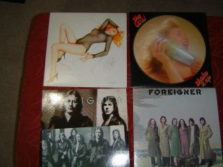 Foreigner,  Cars 1977,  1978,  1979 &1981 Four Vinyl Lp 