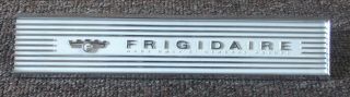 Vintage Frigidaire Refrigerator Gm Embossed Metal Chrome Emblem Badge