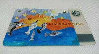 Starbucks Card Japan Very Rare Dolphin 2003 Pin Intact