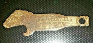 The Schuylerville Mineral Water Company Opener Bottle Shaped Pre Prohibition Ny