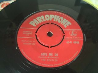 THE BEATLES 45RPM LOVE ME DO 1962 RED LABEL PARLOPHONE R 4949 UK 2nd Press 1G 1G 3