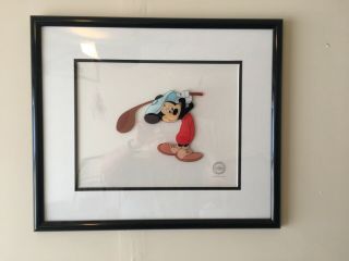 Mickey Mouse Golf Serigraph Walt Disney Limited Edition Size 2500 Cel Art
