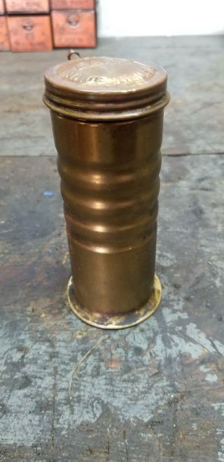 Vintage Hand Pump Brass Eagle Oil Can No.  66 4