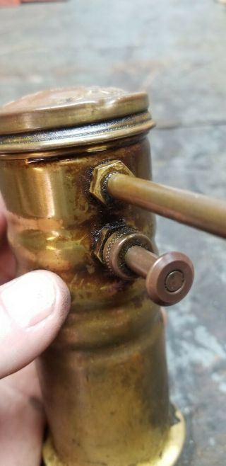 Vintage Hand Pump Brass Eagle Oil Can No.  66 6