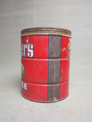Vintage Folgers 2 LB Coffee Can 1959 litho Tin 4