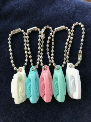 5 Little Lovely Princess Rotary Phone Keychains Vintage Bell System Advertising