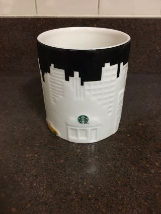 York City Starbucks Coffee Mug Taxi Relief Series 2012 Sticker