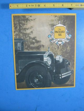 1925 Packard Six Car Brochure Albany Ny