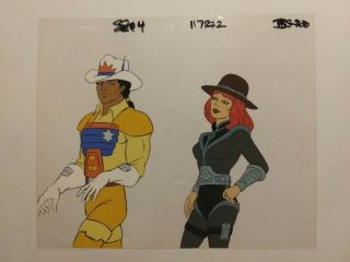 Bravestarr Cartoon Animation Cells With Sketches.  2 Cells 1 Sketch