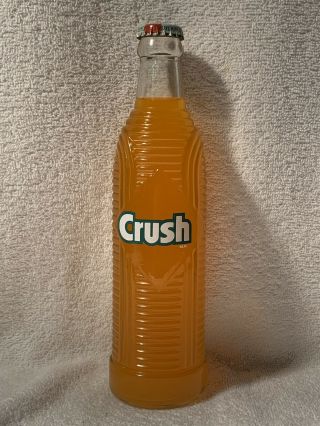 Full 355ml Orange Crush Acl Soda Bottle From Mexico