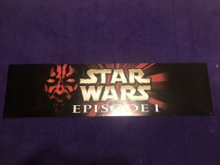 Star Wars Episode 1 Toys R Us Aisle Display Card