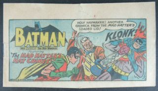 Vintage 1966 Batman Mini Comic Book Kellogg 