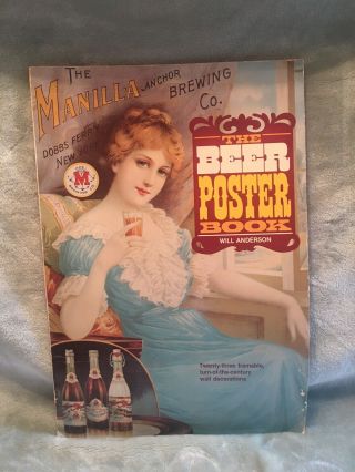 “the Beer Poster Book” (23) Framable Vintage Beer Posters 11”x16” 1977 Edition