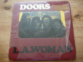 The Doors La Woman Vinyl Lp,  Inner Elektra 1971 Plastic Window Sleeve