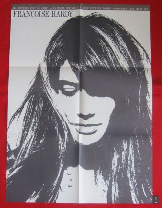 Francoise Hardy LP MA JEUNESSE FOUT LE CAMP w/Obi,  Poster japan NM 【Complete】 6