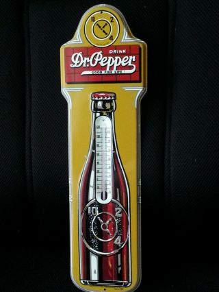 Vintage Dr.  Pepper Thermometer Advertising Sign 2