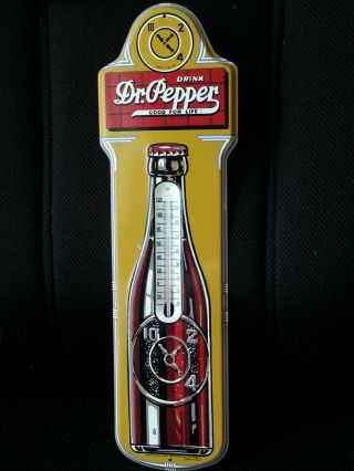 Vintage Dr.  Pepper Thermometer Advertising Sign 7