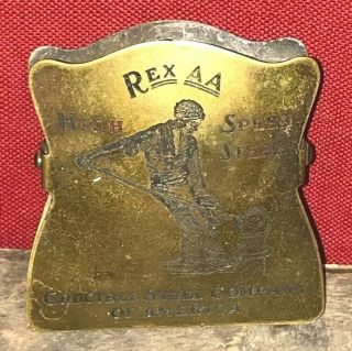 Antique Brass Crucible Steel Co.  Of America Rex AA Paper Clip Metalworking 2