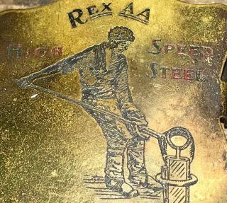 Antique Brass Crucible Steel Co.  Of America Rex AA Paper Clip Metalworking 7