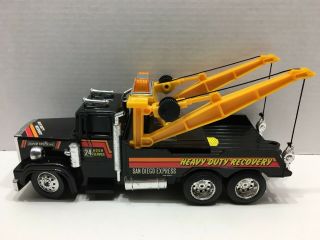 Vintage 10” Toy Tow Truck San Diego Express Trucking Heavy Duty Recovery