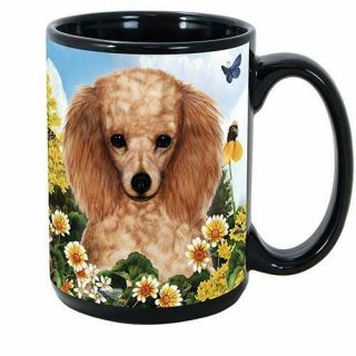 Poodle (apricot) - Garden Party Dog Gift Mug