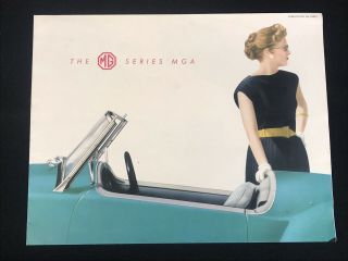 Vtg 1958 Mg Series Mga Car Dealer Sales Brochure