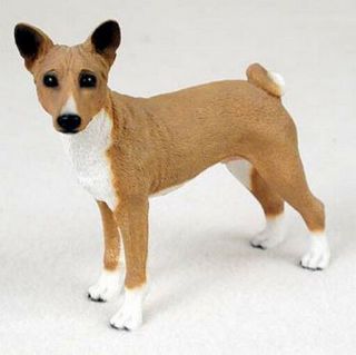 Basenji Dog Figurine Statue Handpainted Resin Gift Pet Lovers