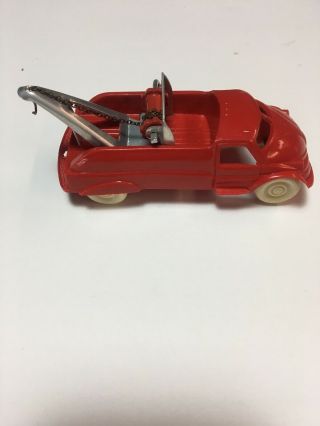 Vintage 1950 ' s Tow Truck hard plastic Toy Acme 5 