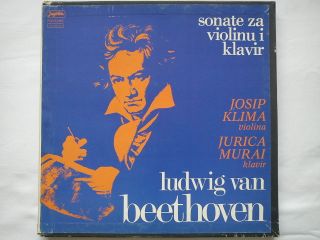 Beethoven - Sonatas For Violin And Piano,  Klima,  Murai,  Yugoslavian 5xlp Box