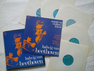 BEETHOVEN - SONATAS FOR VIOLIN AND PIANO,  KLIMA,  MURAI,  YUGOSLAVIAN 5xLP BOX 2
