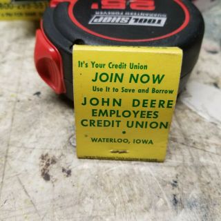 UnStruck Full Matchbook John Deere Employees Credit Union Tractor Waterloo Iowa 2