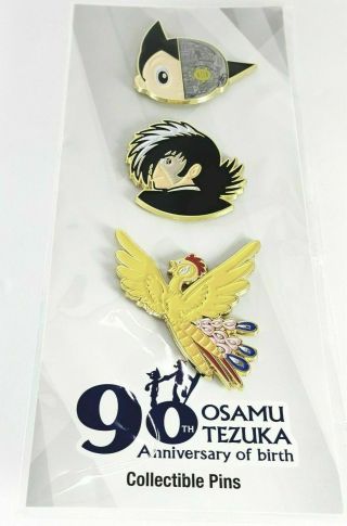 Astro Boy 3 Pin Set Anime Osamu Tezuka 90th Anniversary Of Birth Loot Crate