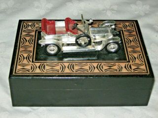 Vintage Lesney Matchbox Model Yesteryear Silver Y10 1906 Rolls Royce Trinket Box