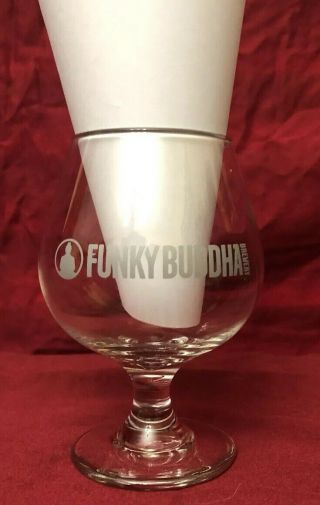 Funky Buddha Florida Brewery Beer Snifter Glass Rare