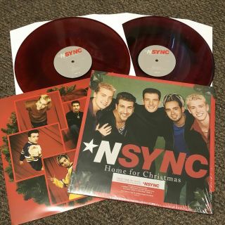 Nsync Home For Christmas Limited Edition Red Vinyl Record 12 " Lp Rare