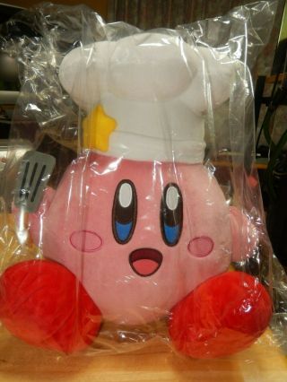 Ichiban Kuji Kirby Gourmet Deluxe A Prize Cook Kirby Plush Doll
