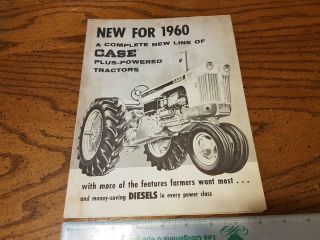 Vintage For 1960 Ji Case Tractor Fold Brochure Poster 930 730 430 D