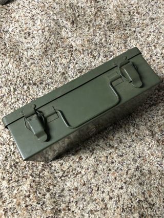 Vintage Army Green Bell System - C First Aid Kit w All Contents Metal Case 5