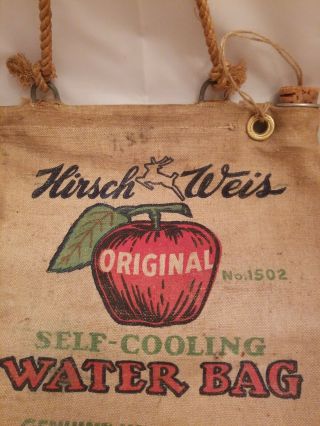 Hirsch weis water bag.  Self cooling water bag.  Portland,  OR.  14 x 12 3